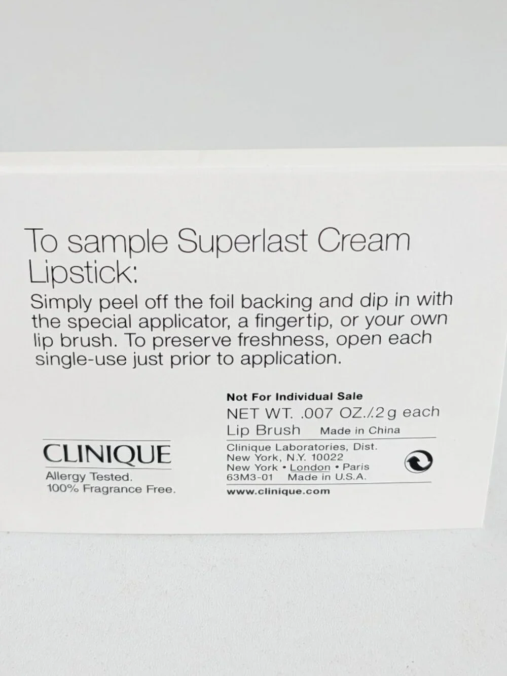 Clinique Superlast Cream Lipstick Plum Raisin & Lullaby Samples Discontinued